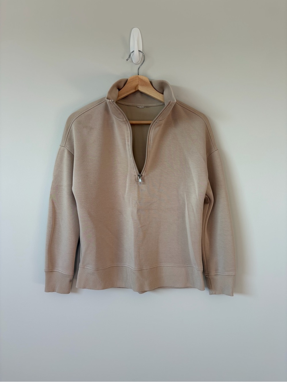 RBX Women’s Half-Zip Mock Neck Sweater - Beige